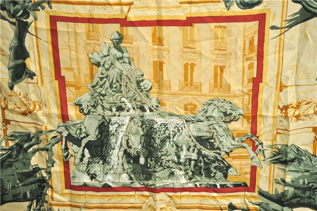 Auth HERMES Carre 90 Scarf 