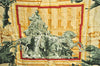 Auth HERMES Carre 90 Scarf "LA FONTAINE DE BARTHOLDI" Silk Khaki Green J1773