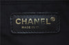 Authentic CHANEL New Travel Line Hand Bag Purse Nylon Leather Black J1776