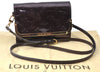 Auth Louis Vuitton Vernis Rossmore PM Shoulder Cross Bag M91546 Wine Red J1778