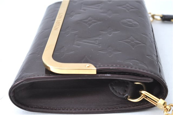Auth Louis Vuitton Vernis Rossmore PM Shoulder Cross Bag M91546 Wine Red J1778