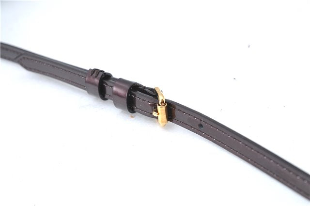 Auth Louis Vuitton Vernis Rossmore PM Shoulder Cross Bag M91546 Wine Red J1778