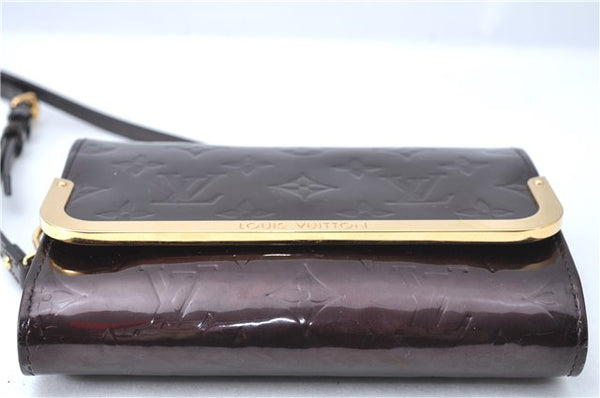 Auth Louis Vuitton Vernis Rossmore PM Shoulder Cross Bag M91546 Wine Red J1778