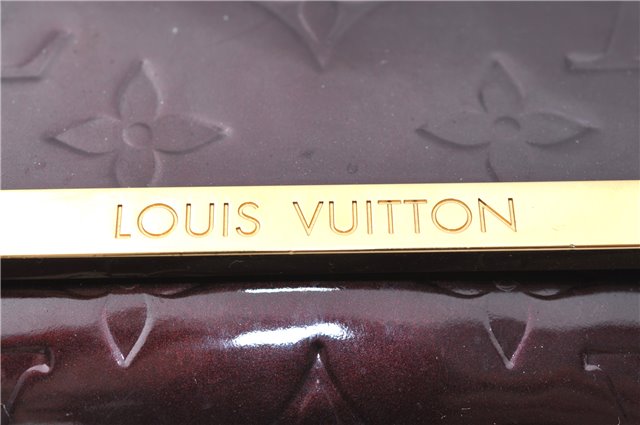 Auth Louis Vuitton Vernis Rossmore PM Shoulder Cross Bag M91546 Wine Red J1778