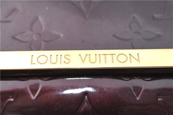 Auth Louis Vuitton Vernis Rossmore PM Shoulder Cross Bag M91546 Wine Red J1778