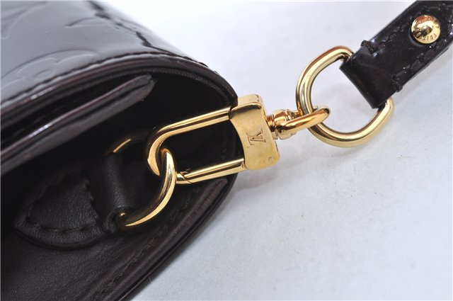 Auth Louis Vuitton Vernis Rossmore PM Shoulder Cross Bag M91546 Wine Red J1778