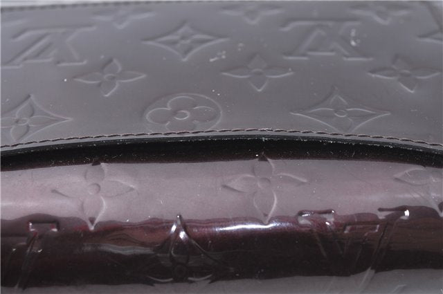 Auth Louis Vuitton Vernis Rossmore PM Shoulder Cross Bag M91546 Wine Red J1778