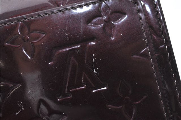 Auth Louis Vuitton Vernis Rossmore PM Shoulder Cross Bag M91546 Wine Red J1778