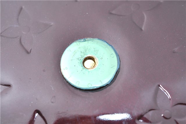 Auth Louis Vuitton Vernis Rossmore PM Shoulder Cross Bag M91546 Wine Red J1778