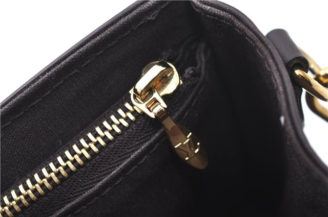 Auth Louis Vuitton Vernis Rossmore PM Shoulder Cross Bag M91546 Wine Red J1778