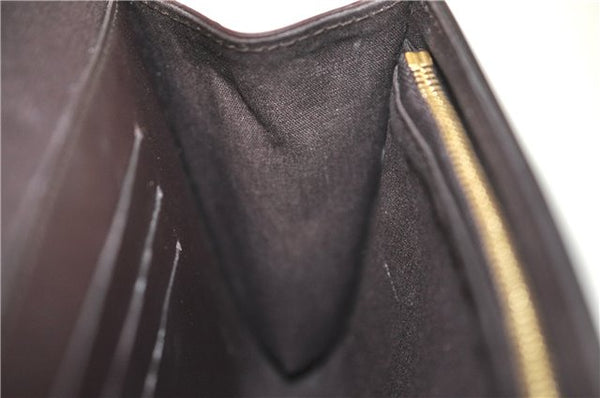 Auth Louis Vuitton Vernis Rossmore PM Shoulder Cross Bag M91546 Wine Red J1778