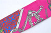 Authentic HERMES Twilly Scarf "Mors et Gourmettes Remix" Silk Pink Box J1779