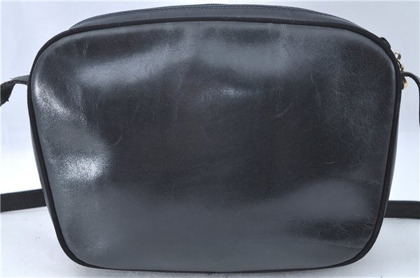 Auth Salvatore Ferragamo Vara Shoulder Cross Bag Purse Leather Navy Blue J1781