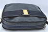 Auth Salvatore Ferragamo Vara Shoulder Cross Bag Purse Leather Navy Blue J1781