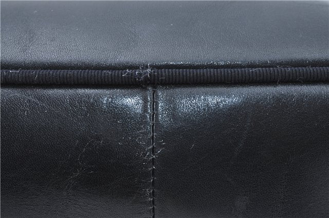 Auth Salvatore Ferragamo Vara Shoulder Cross Bag Purse Leather Navy Blue J1781