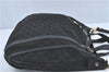 Authentic GUCCI Abbey Hand Tote Bag GG Canvas Leather 130734 Black J1783