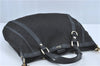 Authentic GUCCI Abbey Hand Tote Bag GG Canvas Leather 130734 Black J1783