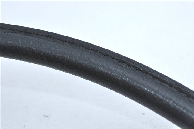 Authentic GUCCI Abbey Hand Tote Bag GG Canvas Leather 130734 Black J1783