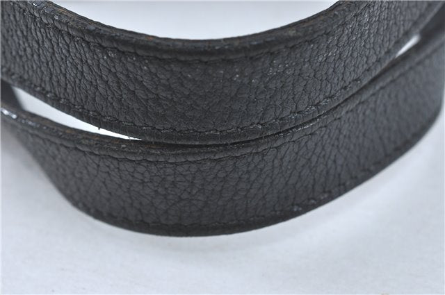 Authentic GUCCI Abbey Hand Tote Bag GG Canvas Leather 130734 Black J1783