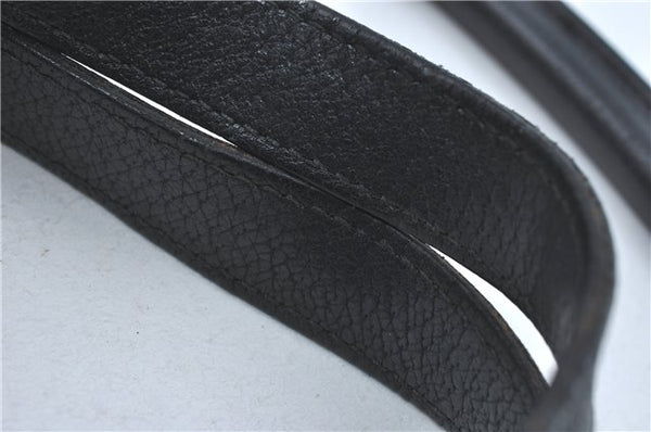 Authentic GUCCI Abbey Hand Tote Bag GG Canvas Leather 130734 Black J1783