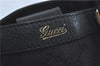 Authentic GUCCI Abbey Hand Tote Bag GG Canvas Leather 130734 Black J1783