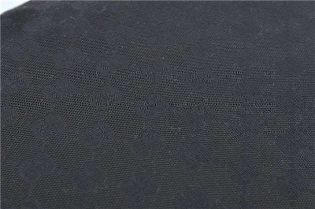 Authentic GUCCI Abbey Hand Tote Bag GG Canvas Leather 130734 Black J1783