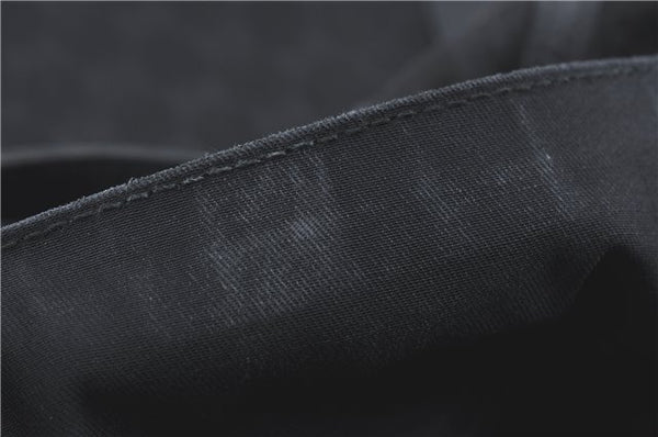 Authentic GUCCI Abbey Hand Tote Bag GG Canvas Leather 130734 Black J1783