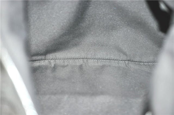 Authentic GUCCI Abbey Hand Tote Bag GG Canvas Leather 130734 Black J1783