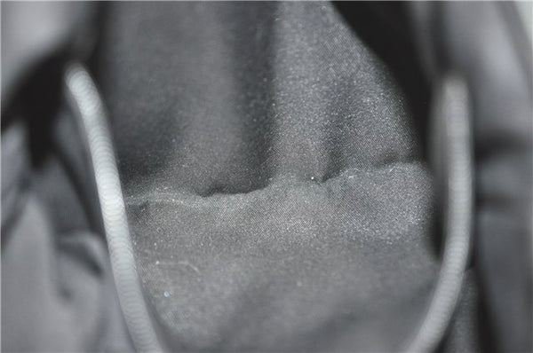 Authentic GUCCI Abbey Hand Tote Bag GG Canvas Leather 130734 Black J1783