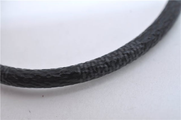 Authentic Louis Vuitton Damier Graphite Bracelet Keepit Black M6140E LV J1785