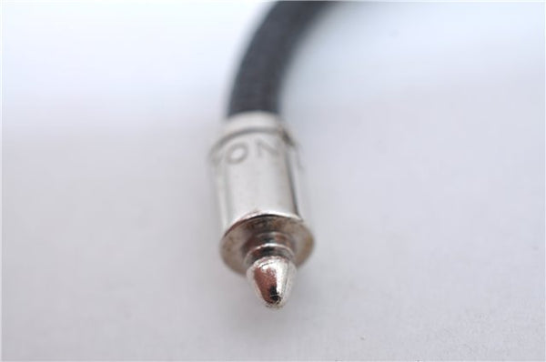 Authentic Louis Vuitton Damier Graphite Bracelet Keepit Black M6140E LV J1785