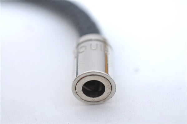 Authentic Louis Vuitton Damier Graphite Bracelet Keepit Black M6140E LV J1785