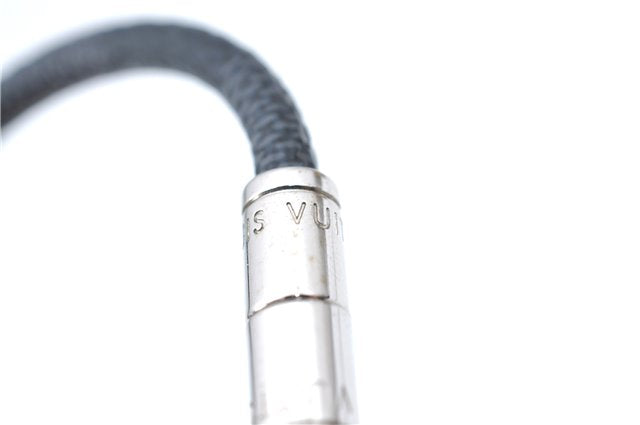 Authentic Louis Vuitton Damier Graphite Bracelet Keepit Black M6140E LV J1785