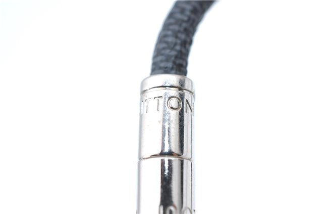 Authentic Louis Vuitton Damier Graphite Bracelet Keepit Black M6140E LV J1785