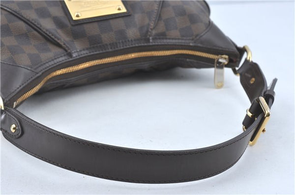 Authentic Louis Vuitton Damier Thames GM Shoulder Bag N48181 LV J1787