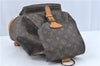 Authentic Louis Vuitton Monogram Montsouris GM Backpack M51135 LV J1788
