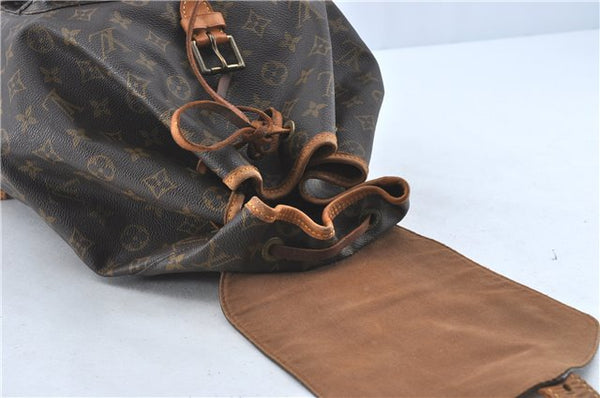 Authentic Louis Vuitton Monogram Montsouris GM Backpack M51135 LV J1788