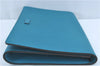 Auth GUCCI Diamante Clutch Hand Bag Document Case PVC Leather 354232 Blue J1791