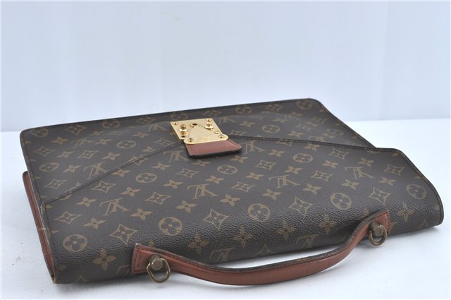 Auth Louis Vuitton Monogram Porte Documents Bandouliere M53338 Briefcase J1792