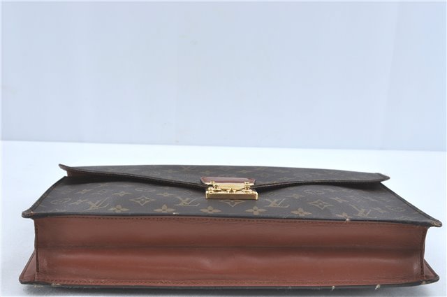 Auth Louis Vuitton Monogram Porte Documents Bandouliere M53338 Briefcase J1792