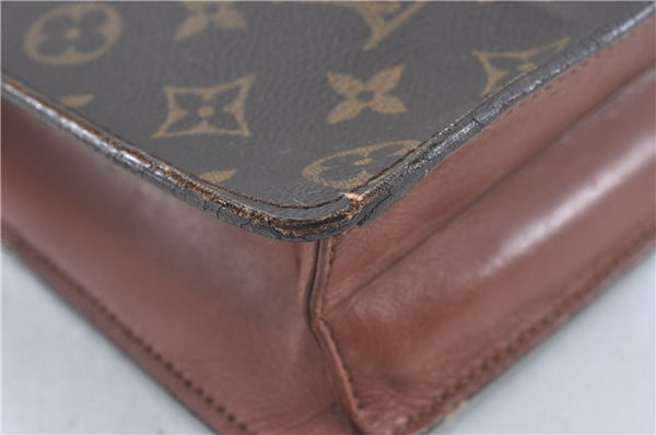 Auth Louis Vuitton Monogram Porte Documents Bandouliere M53338 Briefcase J1792