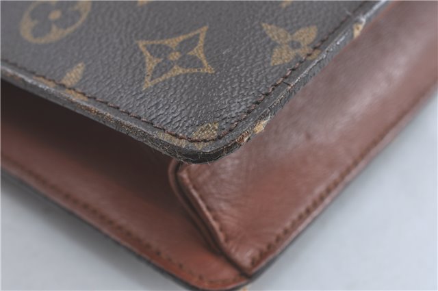 Auth Louis Vuitton Monogram Porte Documents Bandouliere M53338 Briefcase J1792