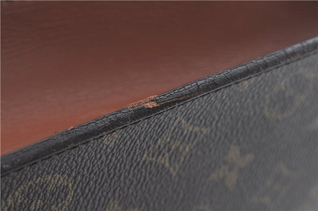 Auth Louis Vuitton Monogram Porte Documents Bandouliere M53338 Briefcase J1792