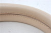 Authentic BURBERRY Vintage Leather Hand Bag Purse Ivory J1796