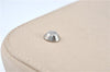 Authentic BURBERRY Vintage Leather Hand Bag Purse Ivory J1796