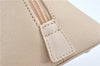Authentic BURBERRY Vintage Leather Hand Bag Purse Ivory J1796