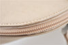 Authentic BURBERRY Vintage Leather Hand Bag Purse Ivory J1796