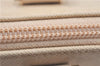 Authentic BURBERRY Vintage Leather Hand Bag Purse Ivory J1796