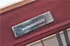 Authentic BURBERRY Vintage Leather Hand Bag Purse Ivory J1796