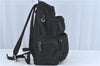 Authentic PRADA Nylon Tessuto Leather Backpack 2VZ025 Black J1802